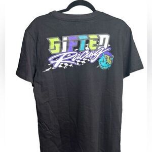 NWOT GIFTD LA Men’s Black Short Sleeve Graphic Tee Shirt “Gifted Racing” Size S